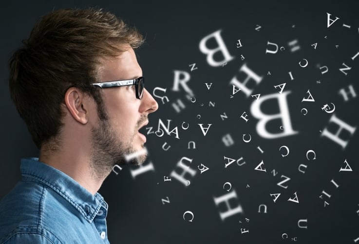 man speaking